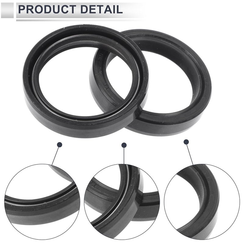 RATCHROLL Oil Seal TC Seal Ring Rotary Shaft Seal 28x35x7mm High Pressure Nitrile Rubber Black 5 Pcs - Image 5